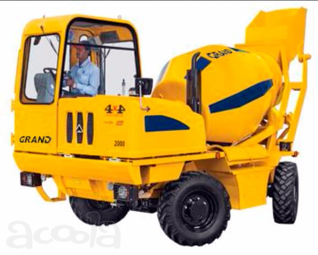 Бетоносмеситель GRAND 2000 - самоходная самозагружающаяся машина для приготовления бетона